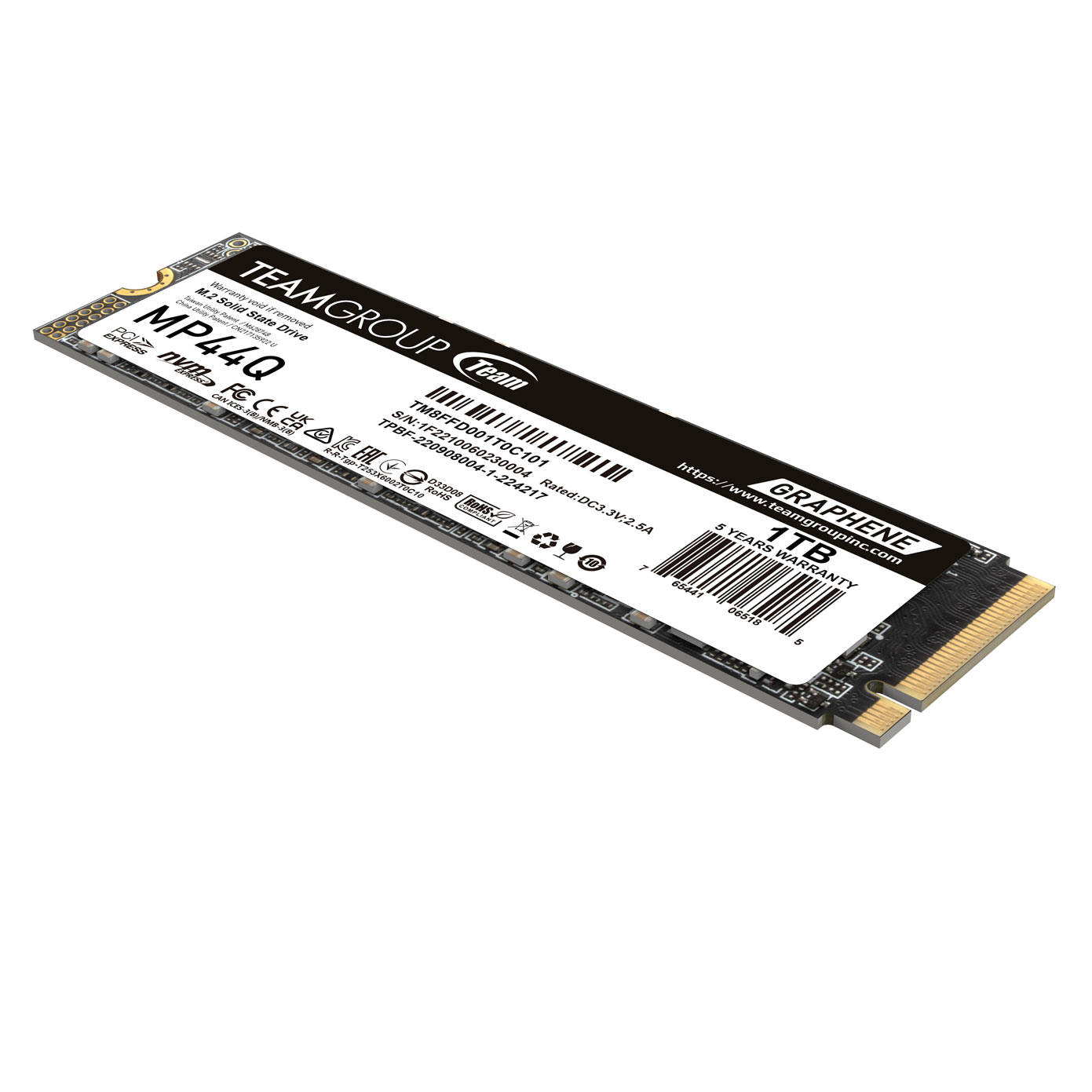 Твердотельный накопитель SSD TeamGroup MP44Q 1000GB M.2 (TM8FFD001T0C101)