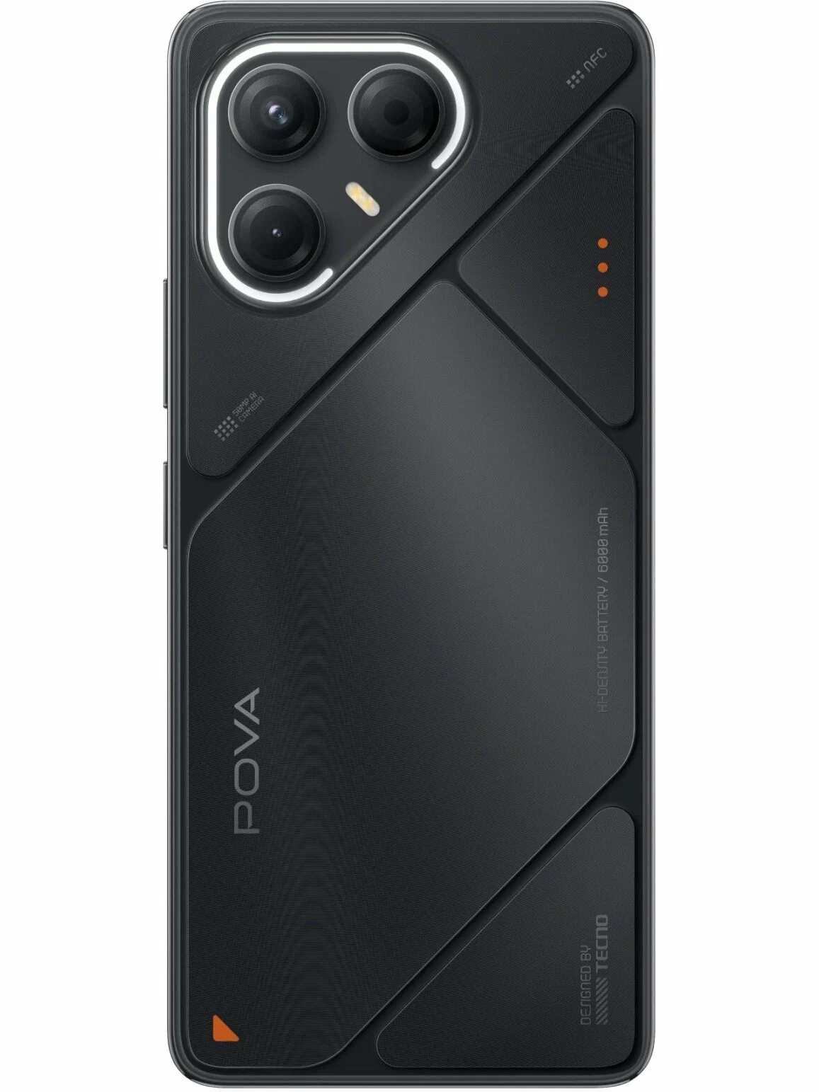 Смартфон Tecno Pova 7 5G, 8/128GB, Geek Black (LJ7 GEEK BLACK 8/128GB)