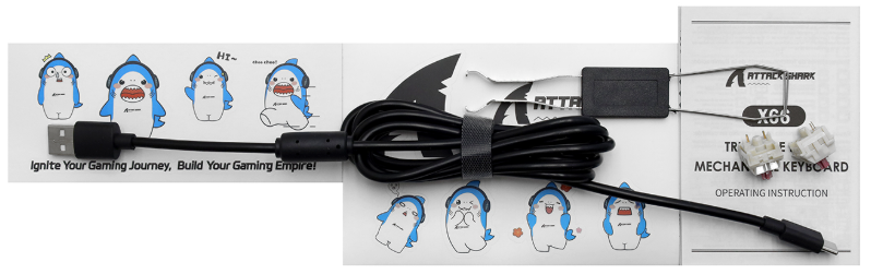 Клавиатура Attack Shark X66 - Star Black (X66 Star Black)