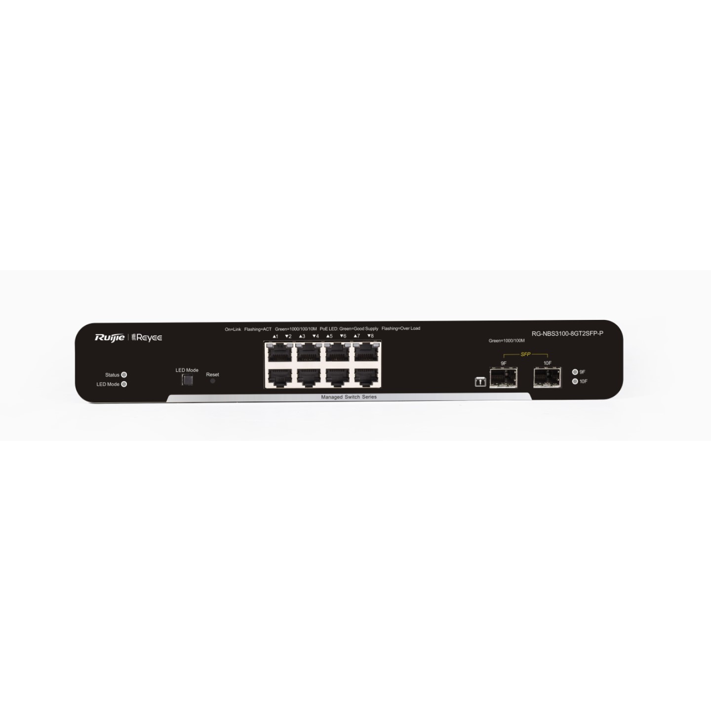 Коммутатор Ruijie Reyee RG-NBS3100-8GT2SFP-P (RG-NBS3100-8GT2SFP-P)