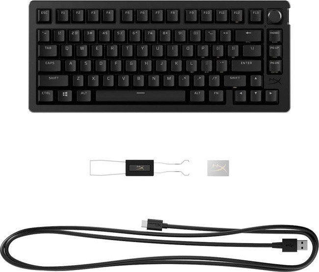 Клавиатура HyperX Alloy Rise 75, Black, Red Linear Switch (7G7A4AA)