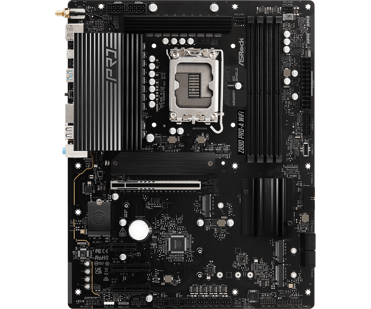 Материнская плата ASRock Z890 PRO-A WIFI (90-MXBP60-A0UAYZ)