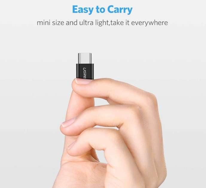 Переходник UGREEN USB 3.1(m) Type C - MicroUSB(f) US157 (30391) 