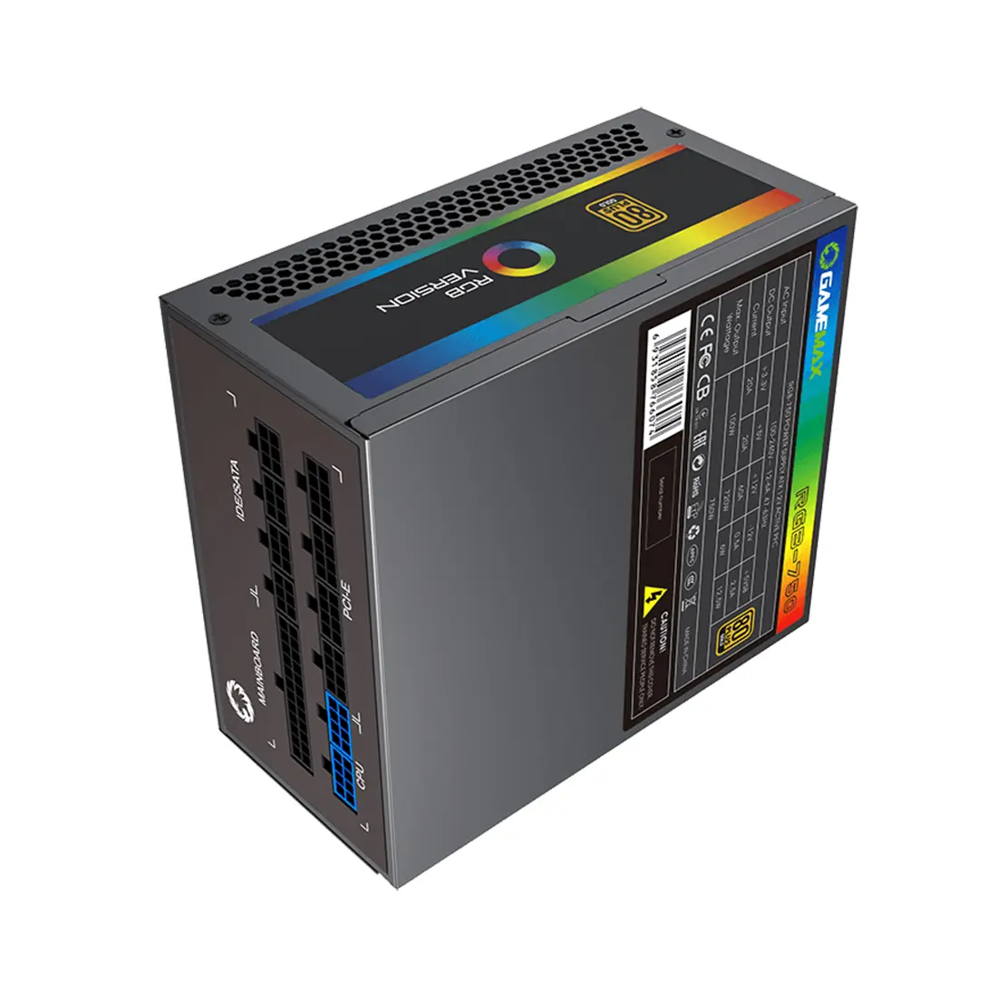 Блок питания ATX 750W GameMax RGB-750, Gold (RGB-750)