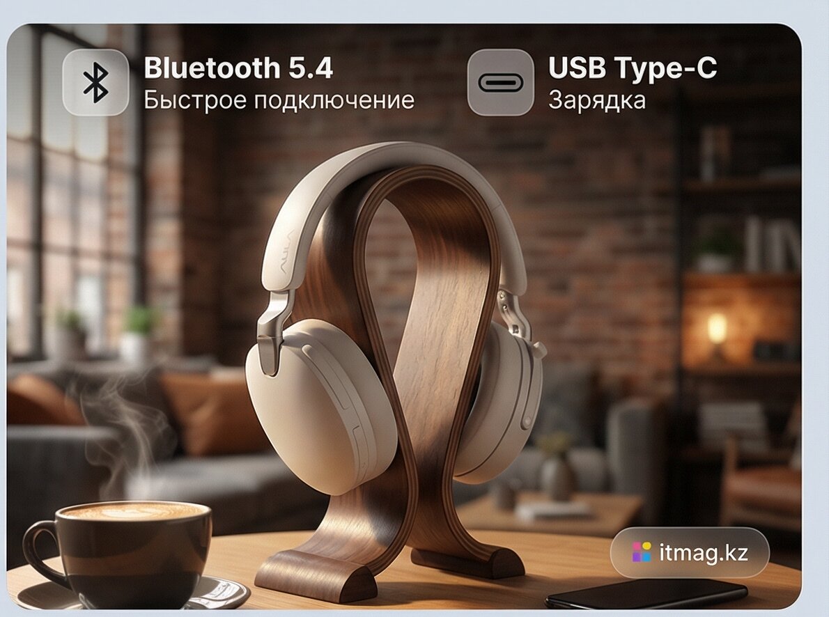 Наушники с микрофоном AULA A500 White, Type-C (A500 White)