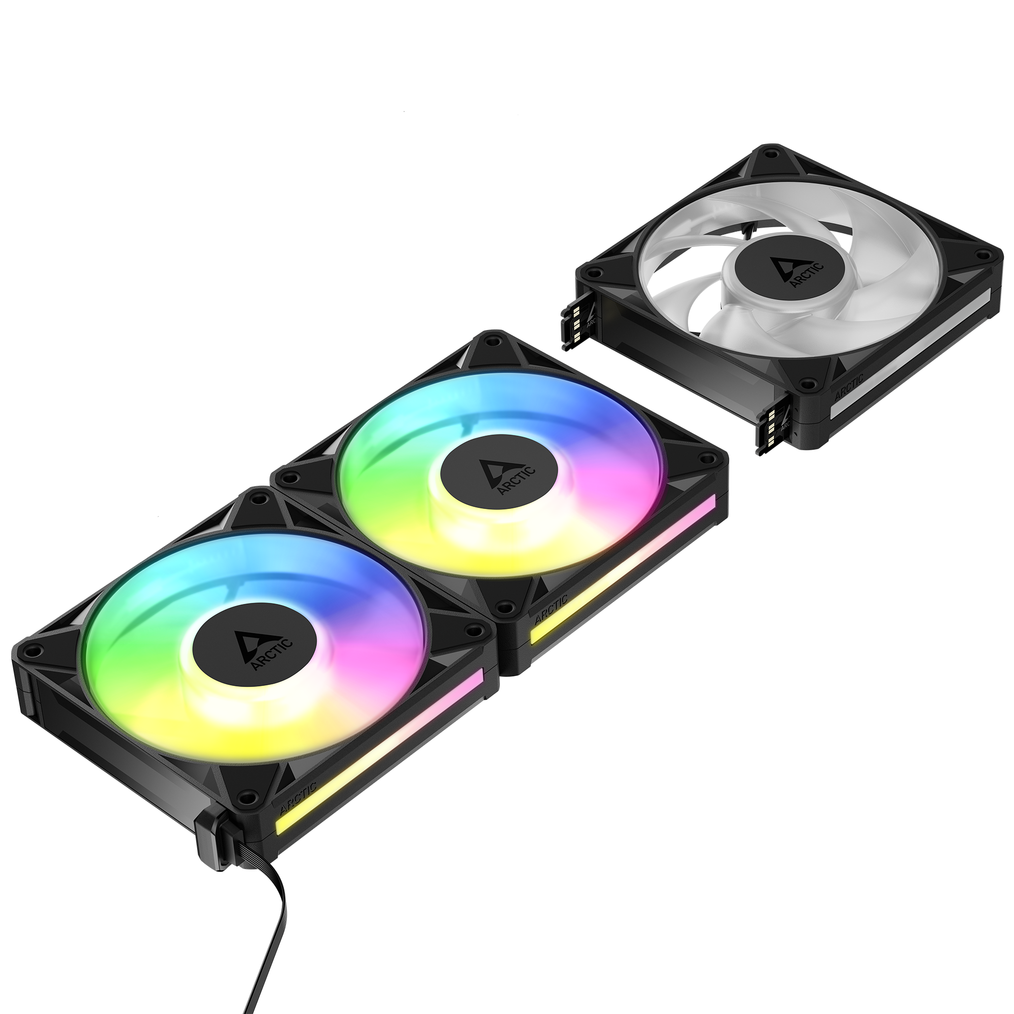 Вентилятор для корпуса ARCTIC BioniX P12 A-RGB 3-Pack, Black (ACFAN00337A)