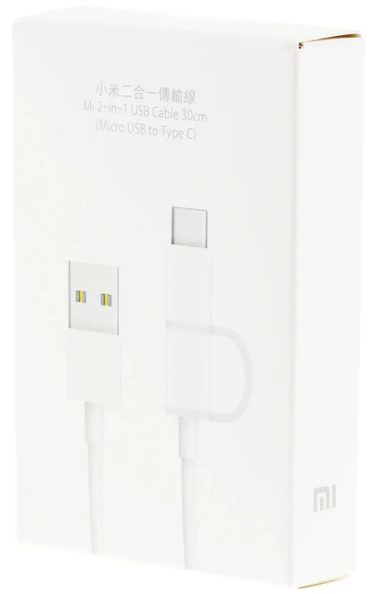 Кабель Micro USB Type-C, Xiaomi SJX01ZM, 0.3 m, White (SJV4083TY)