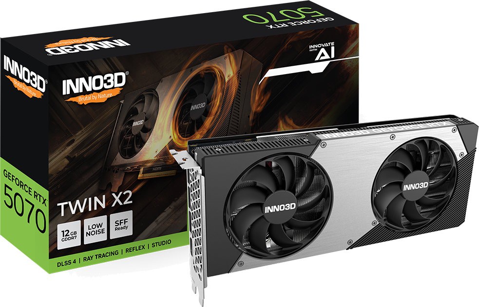Видеокарта INNO3D GeForce RTX 5070 TWIN X2 (N50702-12D7-195064N)