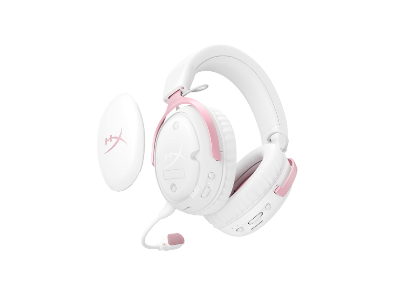 Гарнитура, HyperX Cloud III S Wireless, Бело-розовый (DG0R2AA)
