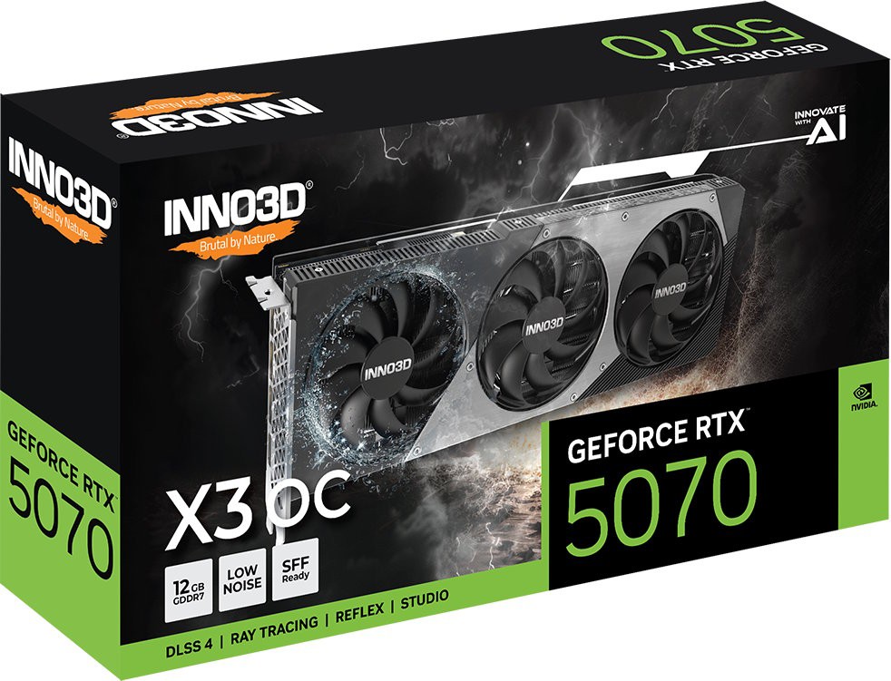 Видеокарта INNO3D GeForce RTX 5070 X3 OC (N50703-12D7X-195064L)