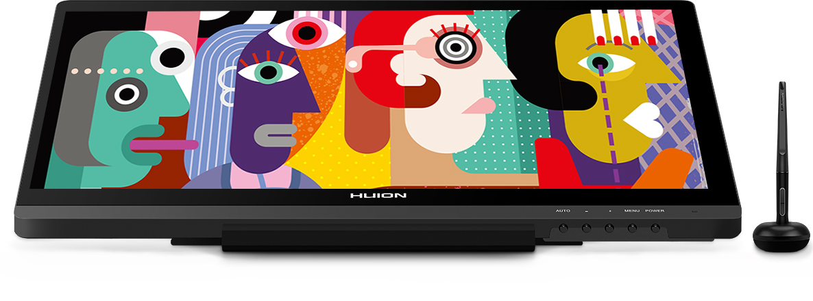 Графический планшет Huion Kamvas 20, беcпроводное перо, подставка (GS1901)