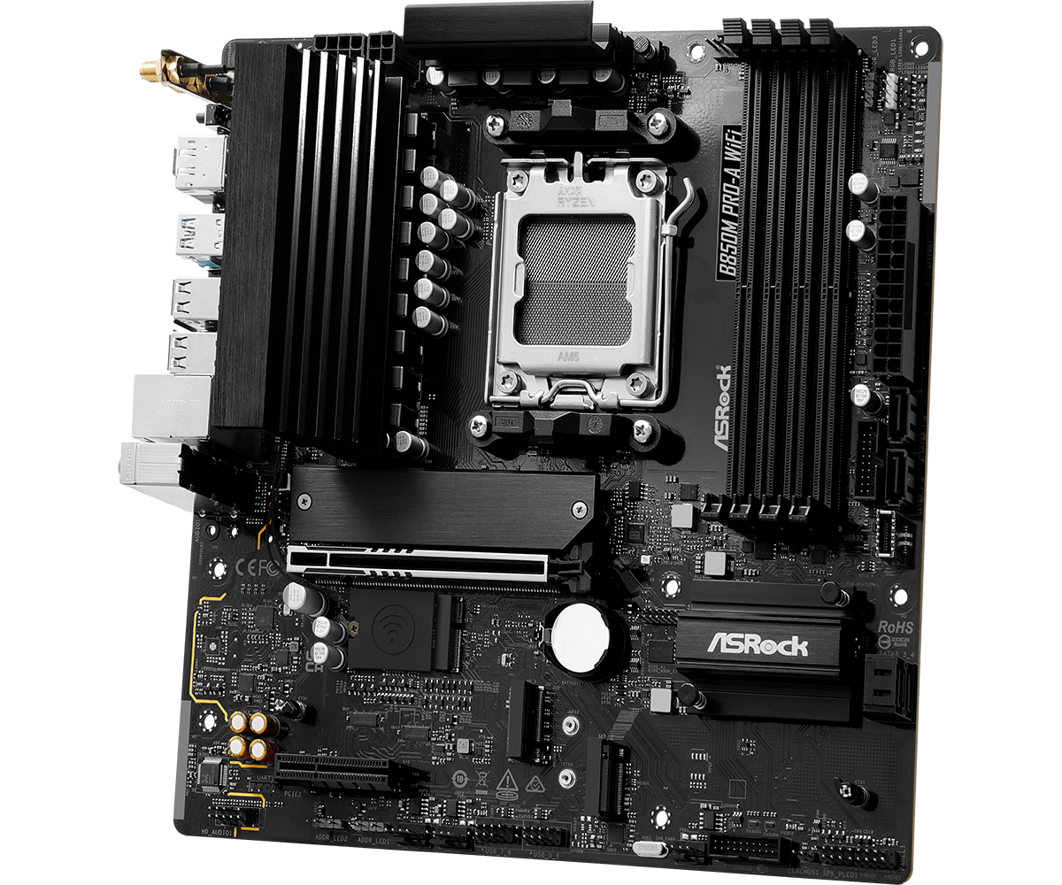 Материнская плата ASRock B850M PRO-A WIFI (90-MXBR90-A0UAYZ)