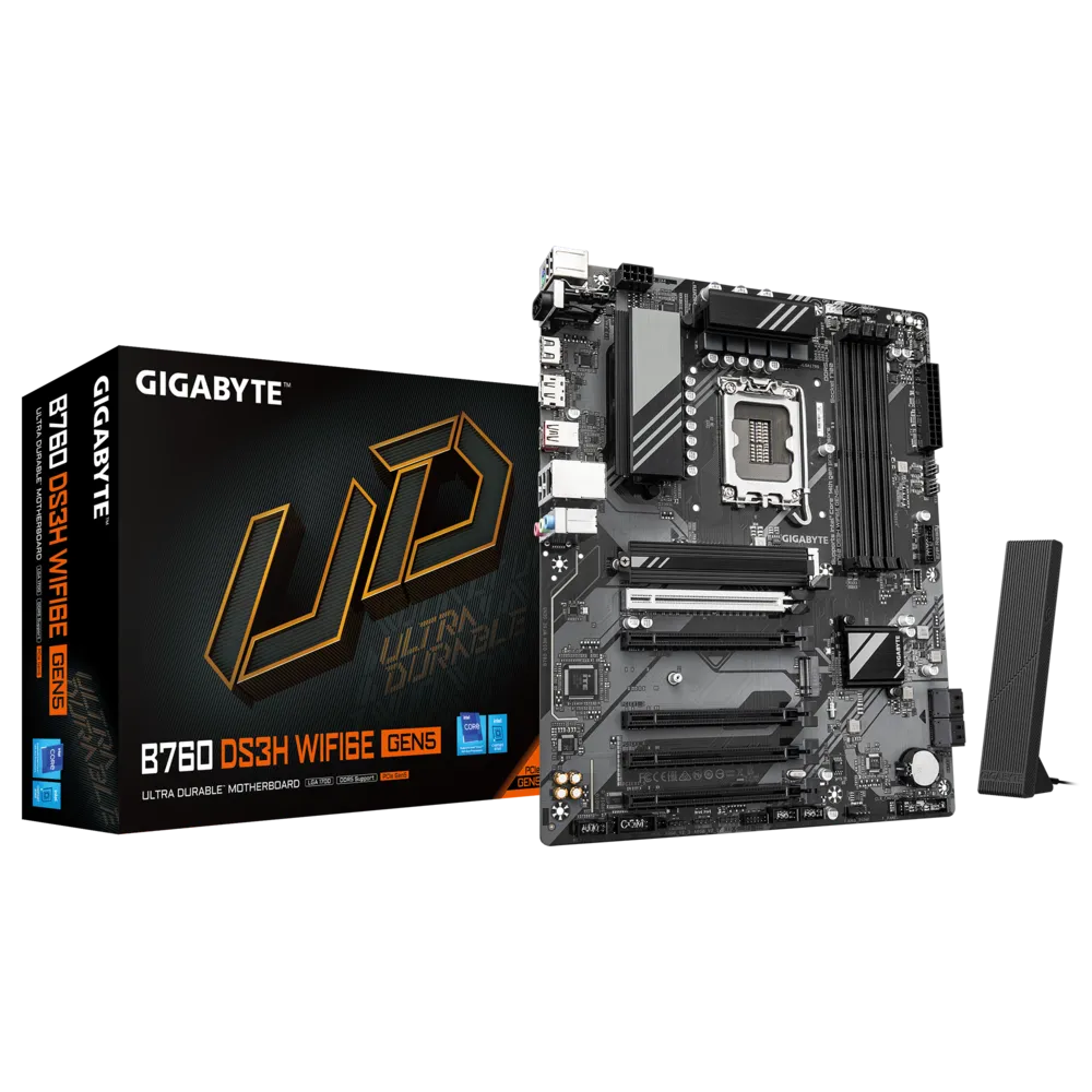 Материнская плата GIGABYTE B760 DS3H WIFI6E GEN5 (B760 DS3H WF6E GEN5)