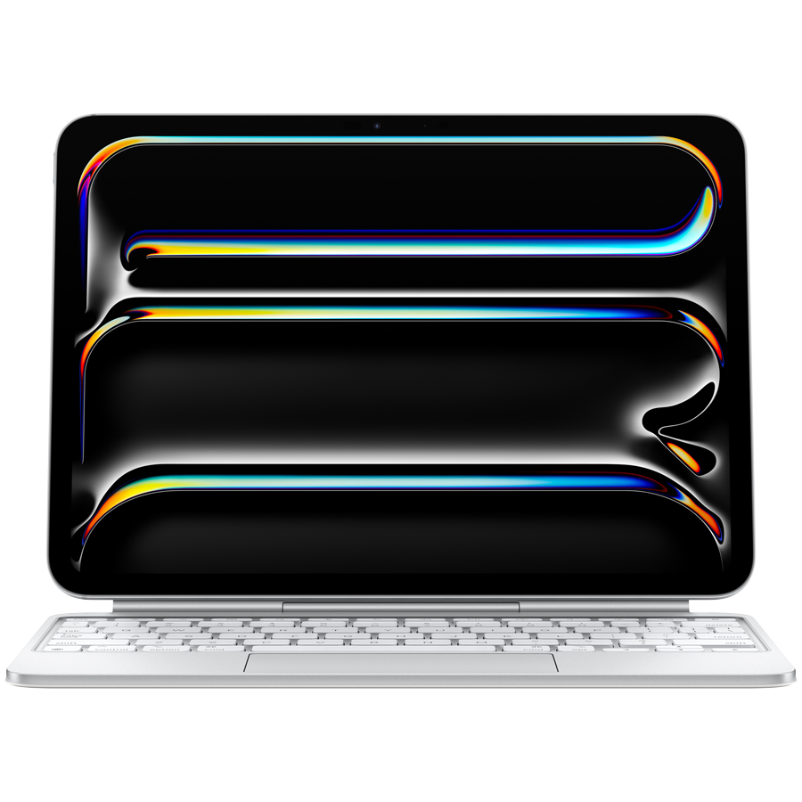 Чехол-клавиатура Apple Magic Keyboard для iPad Pro 11‑inch (M4,M5) Русская раскладка, Белый, A2975 (MWR03RS/A)