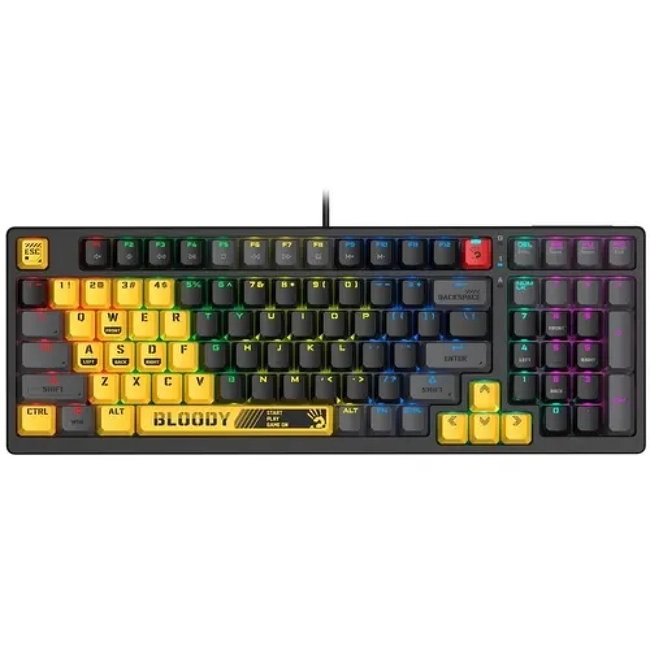 Клавиатура A4Tech Bloody S98 Sports, Lime, Multimedia, Gaming BLMS Red  USB (S98/SPORTS LIME/RED)