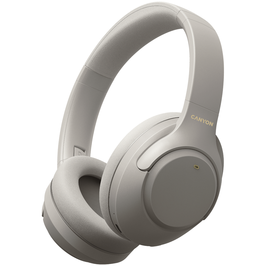 Наушники беспроводные накладные Canyon OnRiff 6 ANC, Grey (CNS-CBTHS6GY)