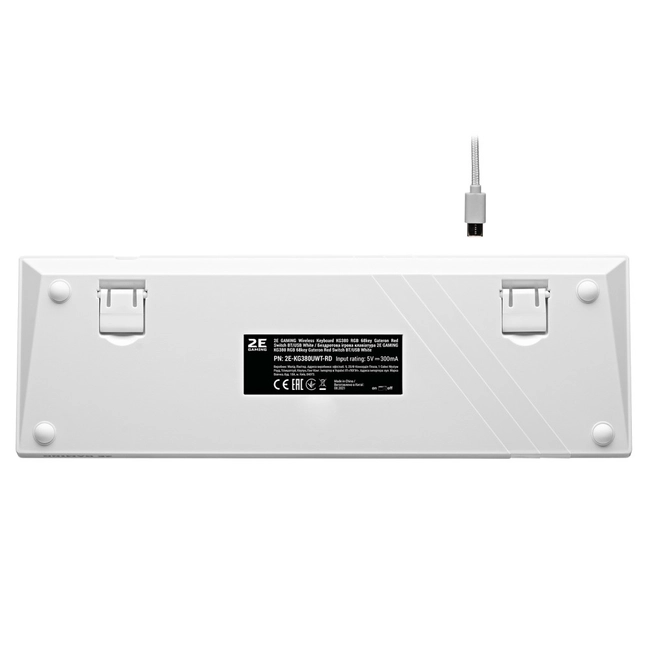 Клавиатура 2E Gaming KG380 RGB, Blue switch, Usb, White (2E-KG380UWT-BL)