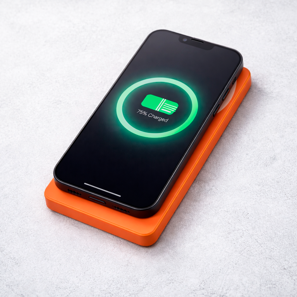 Портативный внешний аккумулятор Power Bank ARG 5000mAh Orange Wireless ARGWO50 (ARGWO50)