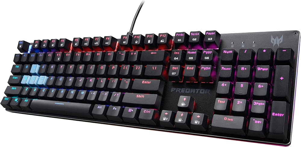 Проводная игровая клавиатура Acer Predator Aethon 303 Black, USB (GP.KBD11.048)
