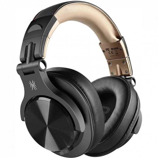 Bluetooth гарнитура Focus OneOdio Fusion A70 Black-Gold Bluetooth (A70/BLACK-GOLD)