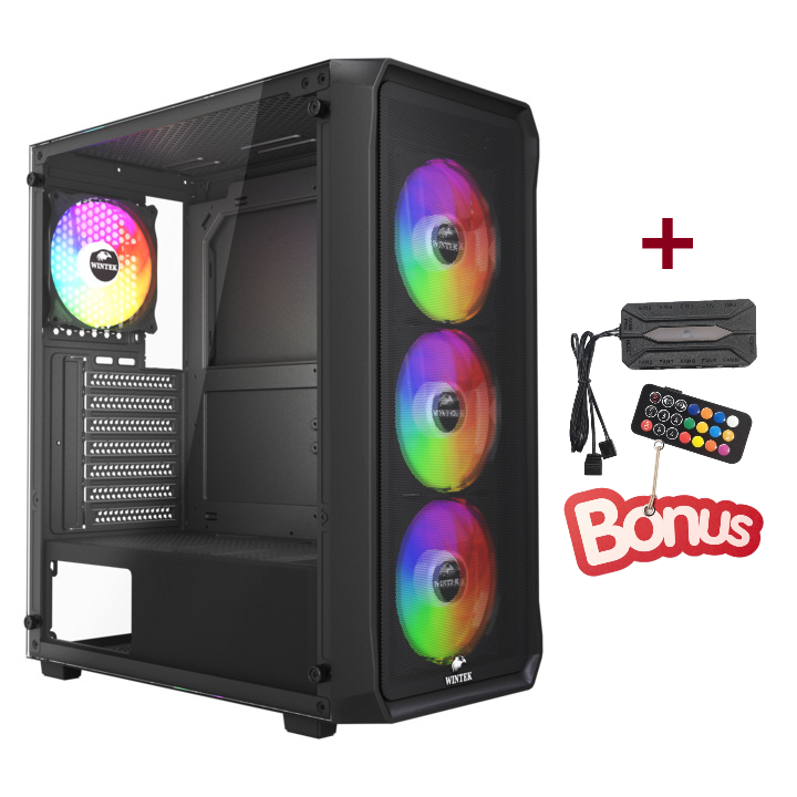 Корпус Wintek Tornado Pro, Black (PS195-B-M)