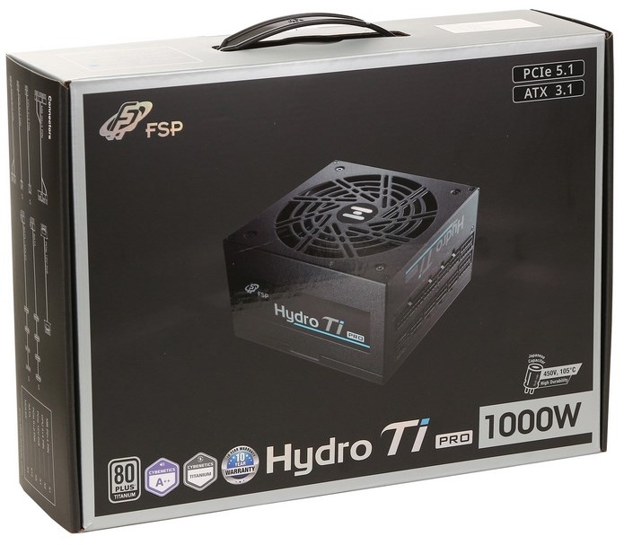 Блок питания ATX 1000W FSP Hydro PTM Ti Pro HTI-1000M, Titanium (PPA10A3811)