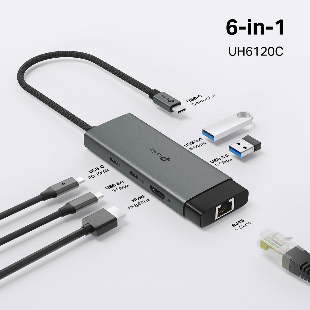 Концентратор USB TP-Link UH6120C (UH6120C)