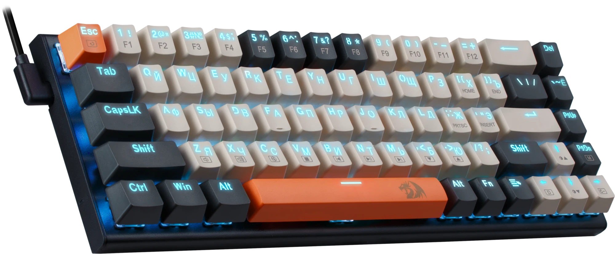 Клавиатура Redragon Ryze black, (71342)