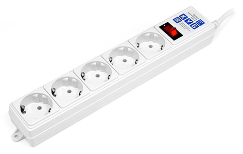 Сетевой фильтр Power Cube B, SPG-B-6-White, 1,9m, 5 розеток (SPG-B-6-WHITE)