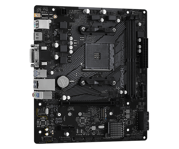 Материнская плата ASRock B550M-HDV, AM4 (90-MXBDJ0-A0UAYZ)