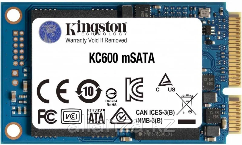 Твердотельный накопитель SSD 512 Gb mSATA 3.0 Kingston SKC600MS/512G 3D TLC (SKC600MS/512G)