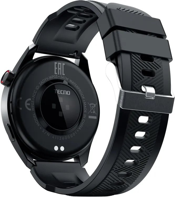 Смарт часы TECNO Watch Pro 3 WP03, Black (WP03-BK)