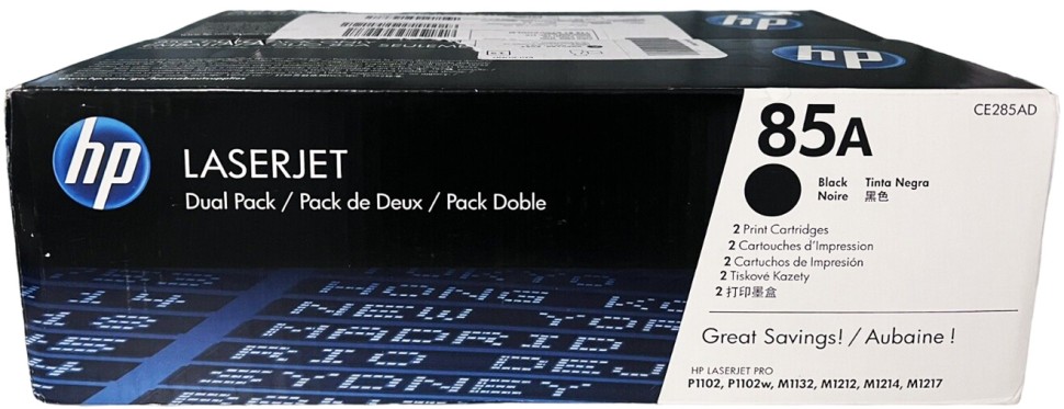 Картридж HP 85A Blk Dual Pack LJ Toner Cartridge (CE285AD)