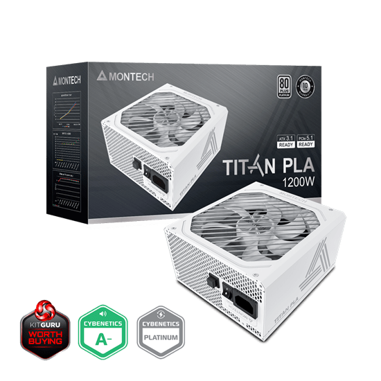 Блок питания Montech 1200W, TITAN PLA 1200W, Белый (TITAN PLA 1200W)