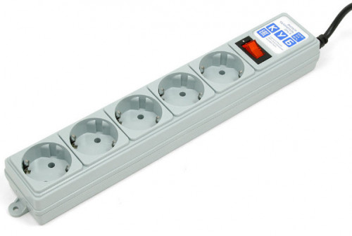 Сетевой фильтр Power Cube SPG(5+1)-B-10 3м серый 6 розеток 10A/2.2кВт коробка (SPG(5+1)-B-10) Сетевой фильтр Power Cube SPG(5+1)-B-10 3м серый 6 розеток 10A/2.2кВт коробка (SPG(5+1)-B-10)