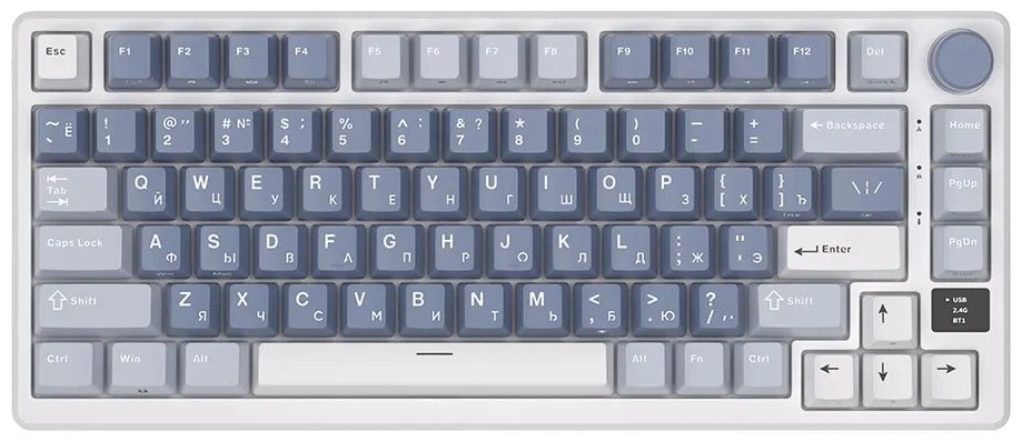 Клавиатура Royal Kludge RKM75, K Sliver switch, Ocean Blue (RKM75-Ocean Blue-S)