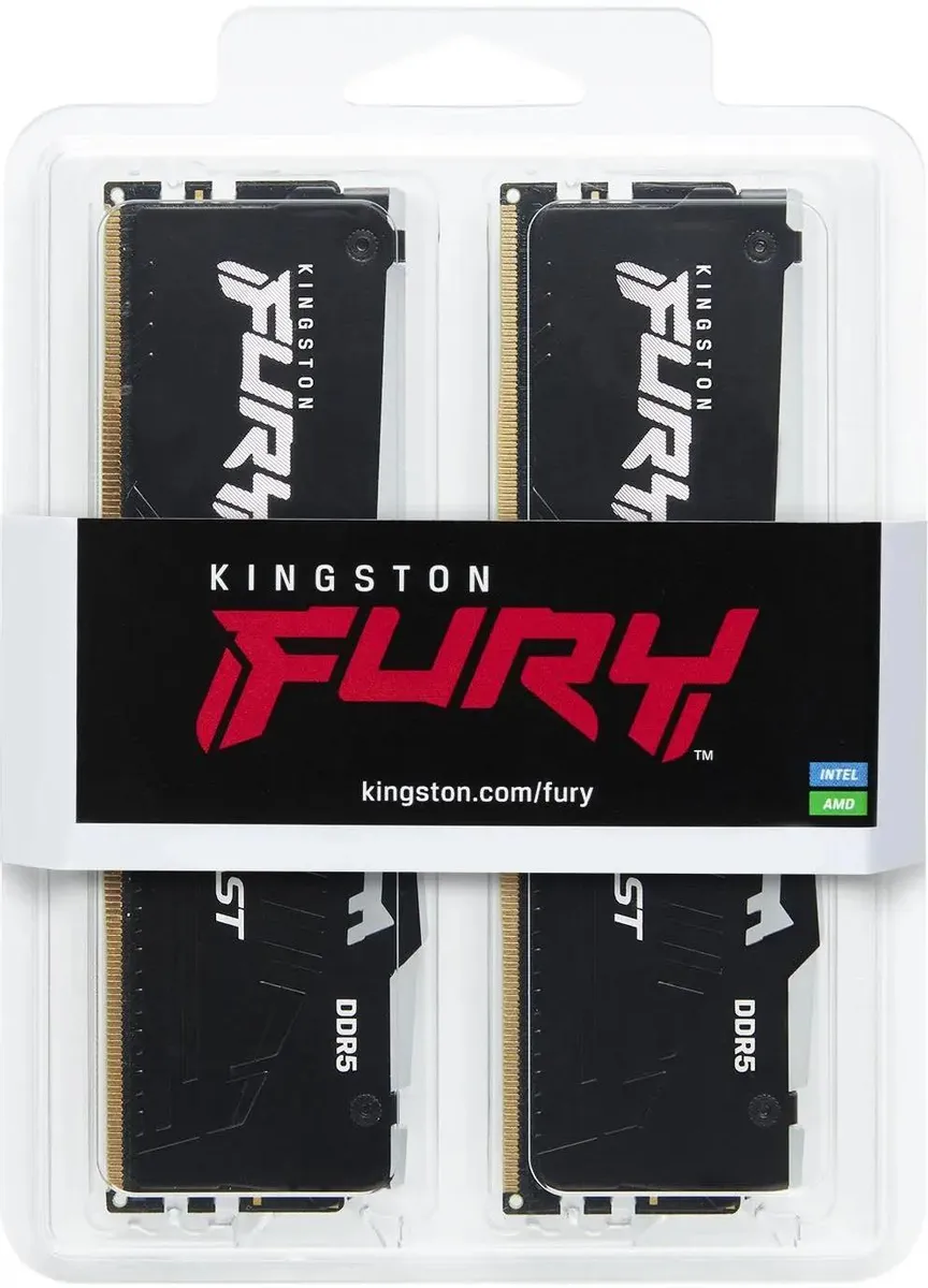 Оперативная память Kingston Fury Beast RGB (AMD), DDR5 16 GB kit (2x8GB) 6000MHz (KF560C36BBEAK2-16)