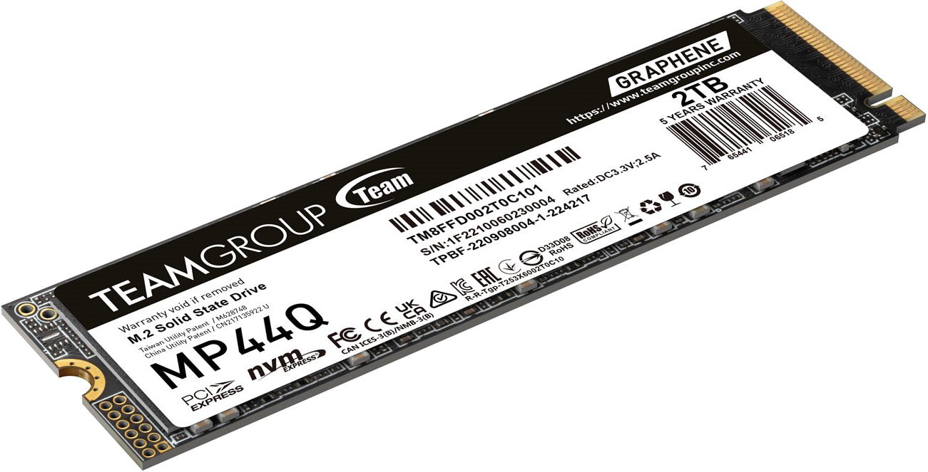 Твердотельный накопитель SSD TeamGroup MP44Q 2000GB M.2 PCIe 4.0 NVMe (TM8FFD002T0C101)