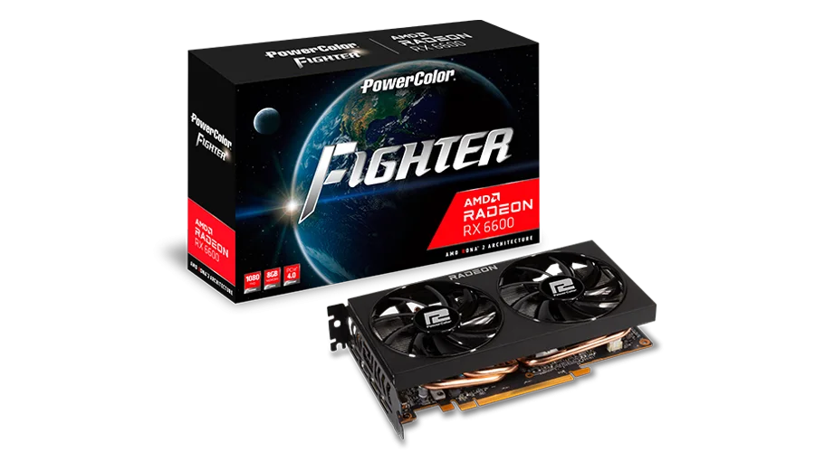 Видеокарта PowerColor RX 6600 Fighter (AXRX 6600 8GBD6-3DH OEM)