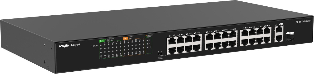 Коммутатор Ruijie Reyee RG-ES126FGS-LP PoE (RG-ES126FGS-LP)