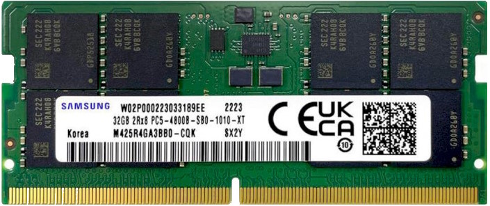 Оперативная память для ноутбука SODIMM Samsung M425 DDR5 32GB 4800MHz (M425R4GA3BB0-CQK)