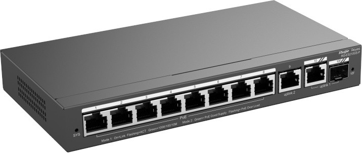 Коммутатор Ruijie Reyee RG-ES210GS-P (RG-ES210GS-P)