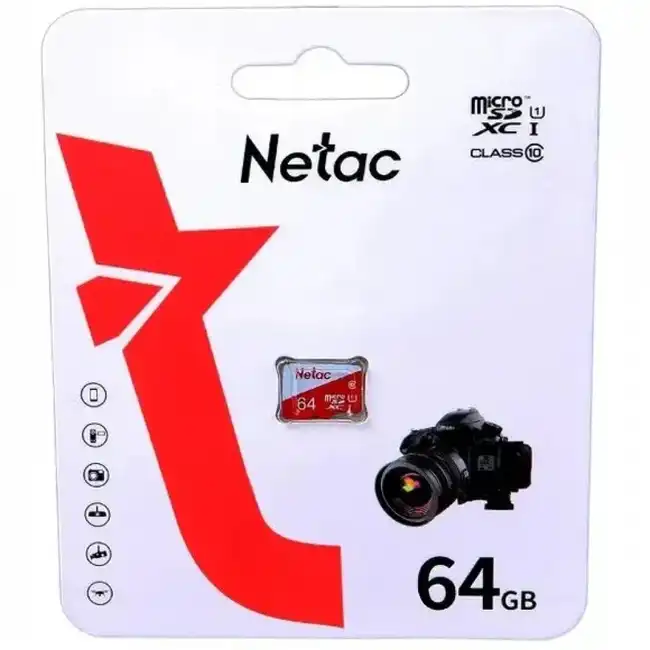  Карта памяти MicroSD Netac P500 ECO MicroSDXC 64GB, Class 10 (NT02P500ECO-064G-S)