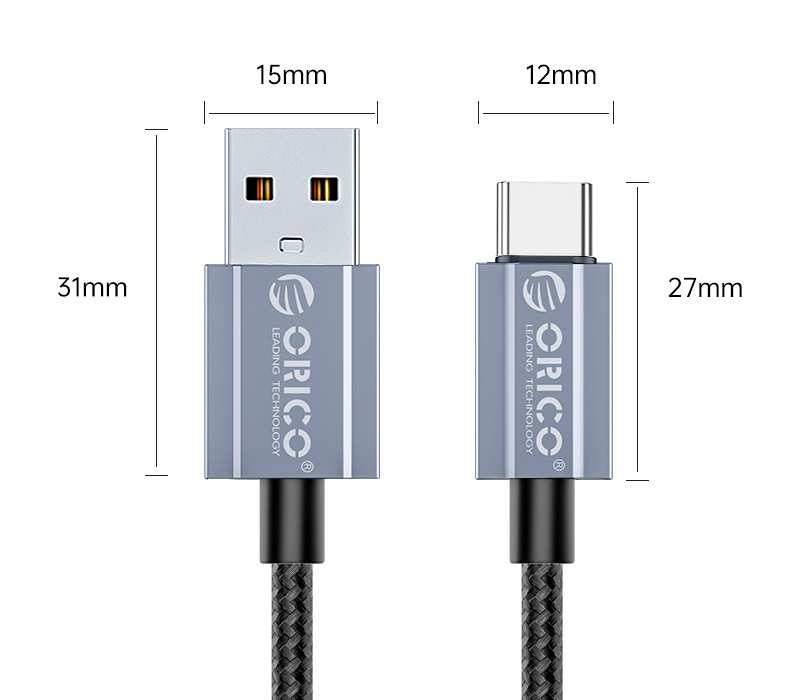 Кабель USB 2.0 - Lightning(m) 8-pin, 1.5m (ORICO-GQA12-15-BK-BP) 