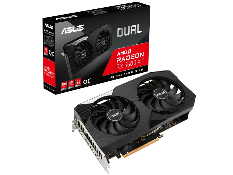 Видеокарта ASUS Dual Radeon RX 6600 XT OC Edition (DUAL-RX6600XT-O8G)