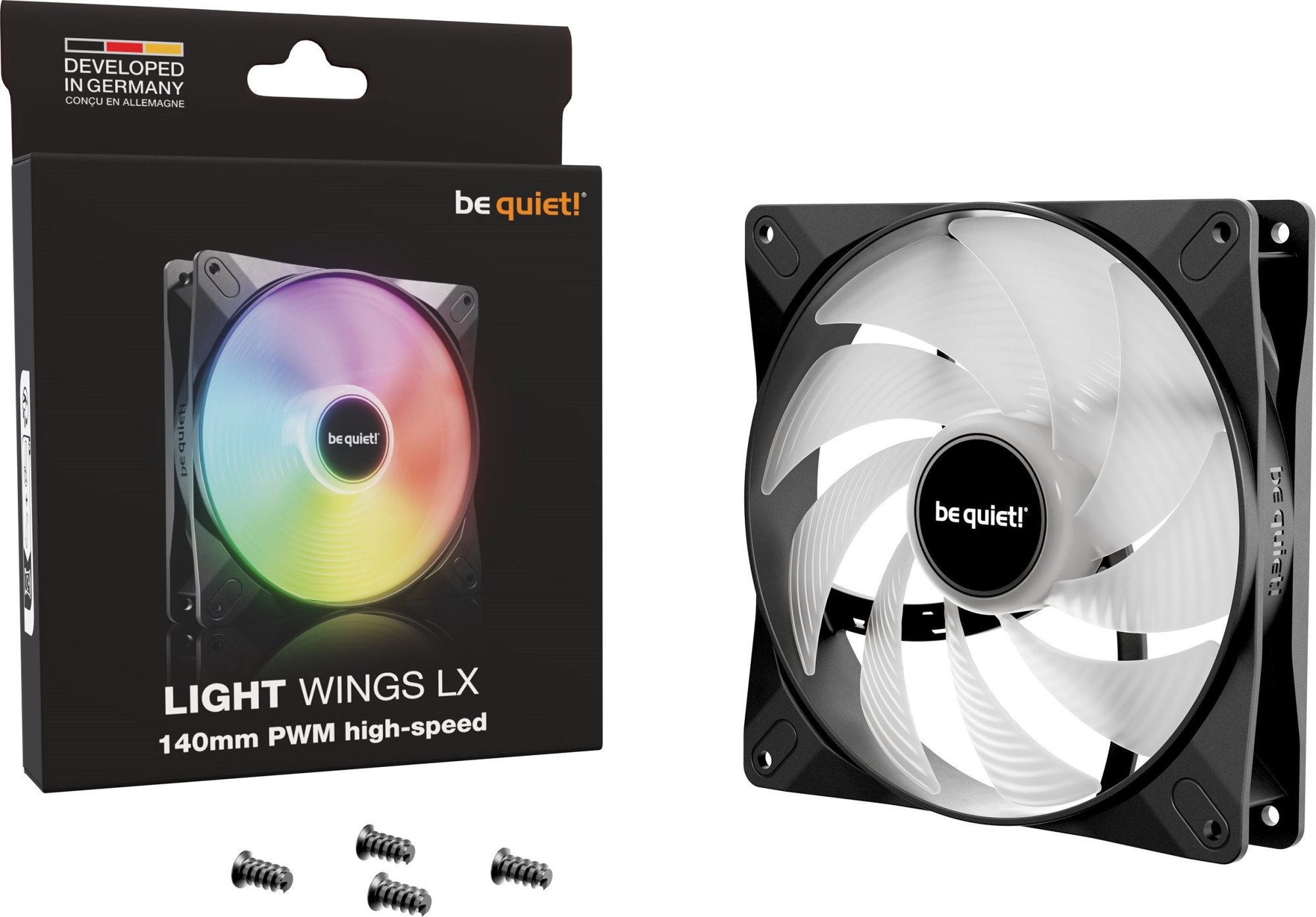 Вентилятор для компьютерного корпуса Bequiet! Light Wings LX 140mm PWM high-speed (BL129)