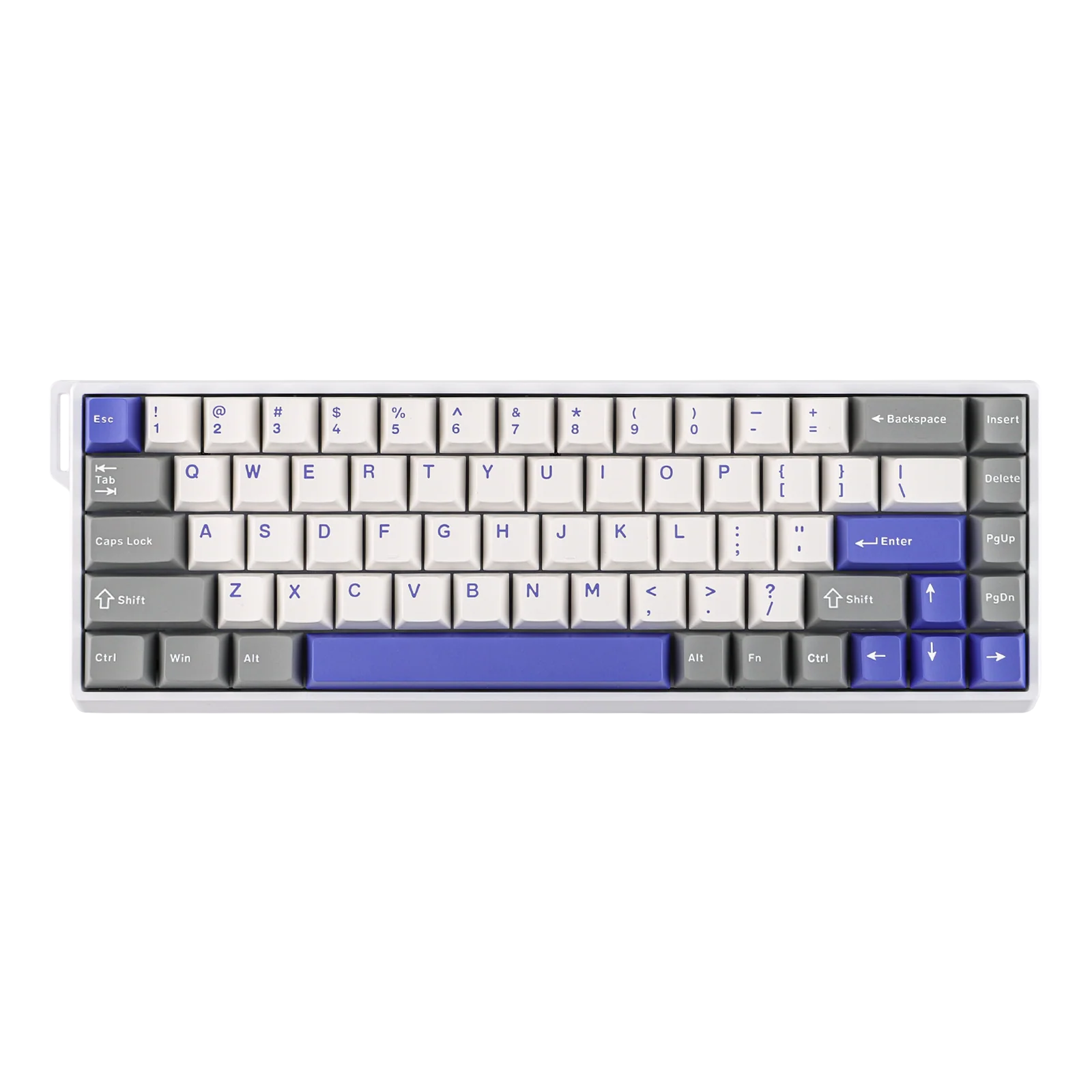 Клавиатура AULA WIN68, Magnetic, Gray Wood switch, White-Blue-Purple (WIN68HE MAX GWB)