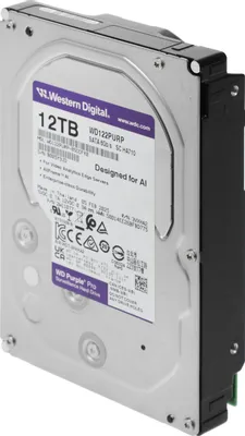 Жесткий диск HDD 12Tb SATA 6Gb/s Western Purple Pro (WD122PURP)