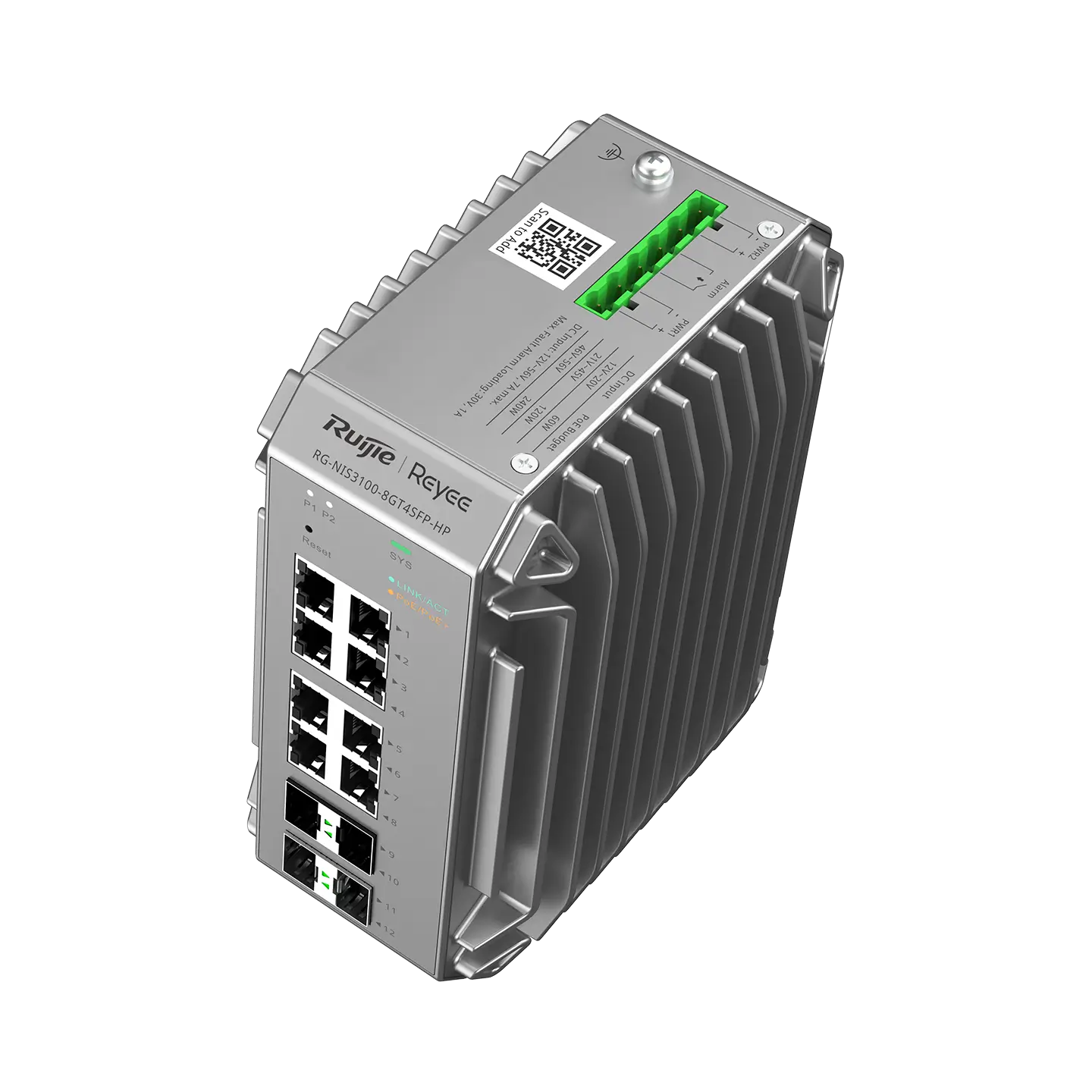 Коммутатор Ruijie Reyee RG-NIS3100-8GT4SFP-HP (RG-NIS3100-8GT4SFP-HP)
