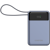 Power bank CANYON OnPower 600 built-in cable 20000 mAh PD65W Dark Grey (CNS-CPB600DG)